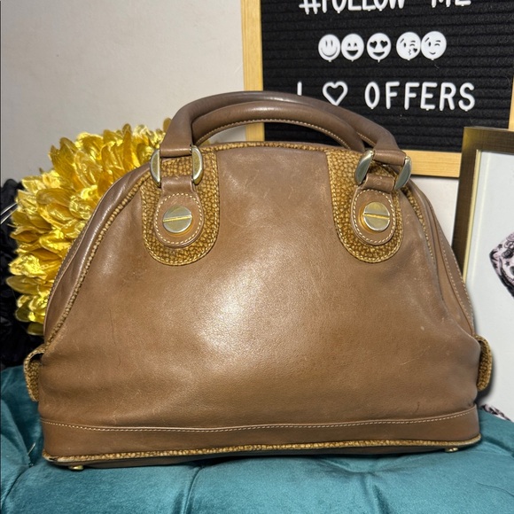 Borbonese Leather and suede Satchel - Picture 3 of 12